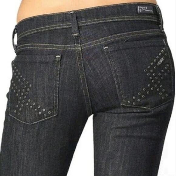 Citizens of Humanity Electric Guitar Grommet Stretch Bootcut Flare Jeans 28 x 33 - Picture 2 of 16